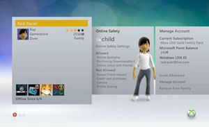 Novo 'menu' do Xbox 360.