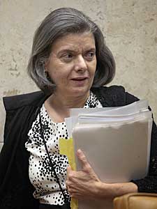 A ministra Cármen Lúcia, do STF