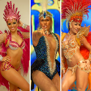 Musas gravam clipes do carnaval (TV Globo)