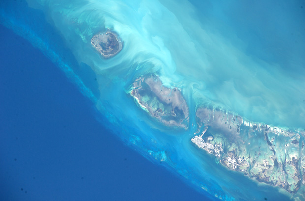 Um dos tripulante da Estação Espacial Internacional tirou esta foto da ilha de Key West, uma das 1700 ilhas que formam as Florida Keys, arquipélago que começa cerca de 25 km a sudeste de Miami