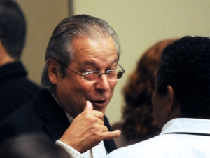 Ex-ministro José Dirceu durante encontro do Diretório Nacional do Partido dos Trabalhadores (PT). (Foto: Antônio Cruz / Agência Brasil)