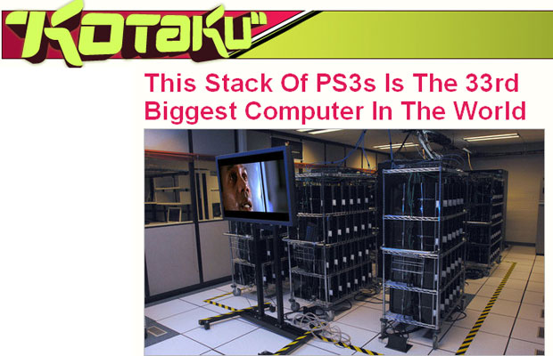 Supercomputador usa consoles do PlayStation 3