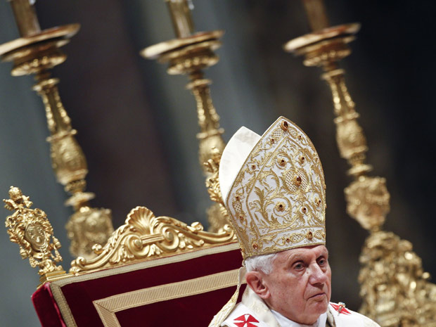 Papa Bento XVI durante a celebração