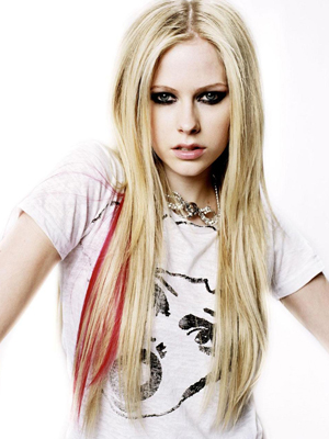A cantora Avril Lavigne
