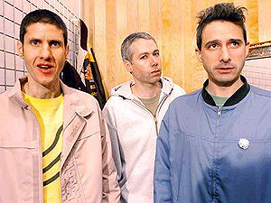 O trio Beastie Boys, formado por Mike D, Adam Yauch e Adam Horovitz