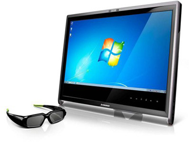 Novo desktop tudo em um da Lenovo tem tela, câmera e óculos 3D. O modelo L2363d conta com tecnologia 3D Vision da Nvidia e possui resolução de 1920 x 1080 pixels.