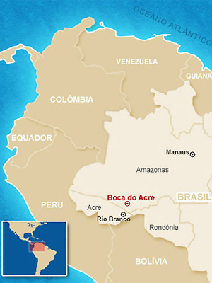 Veja onde fica Boca do Acre