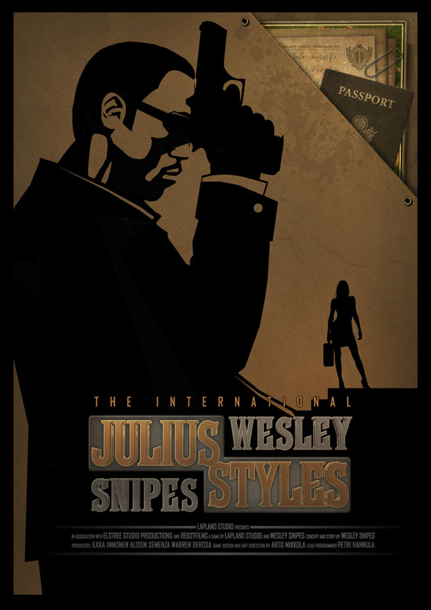 Pôster do game 'Julius Styles: The International'.