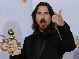 O ator Christian Bale venceu como melhor ator coadjuvante por 'O vencedor'