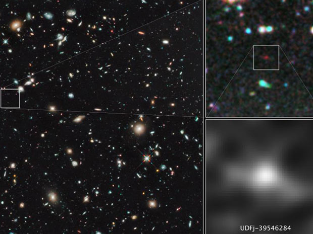 *Telescópio Hubbe encontra galáxia mais distantes da terra já detectados.
