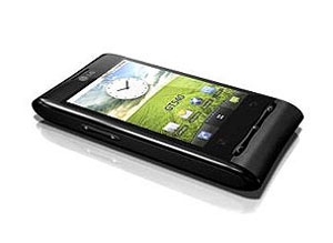 Manual on-line do smartphone LG GT540 (foto), apresentou dados de clientes.