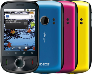 Huawei Ideos com tampas de várias cores