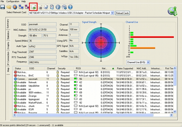 WirelessMon é uma ferramenta de monitoramento e administração de redes