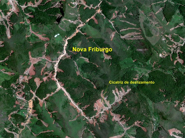 Imagens de satélite de Nova Friburgo