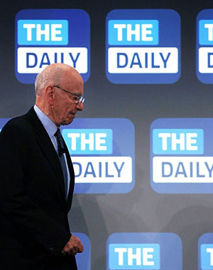 Rupert Murdoch, magnata da News Corp, apresenta jornal para iPad nos EUA