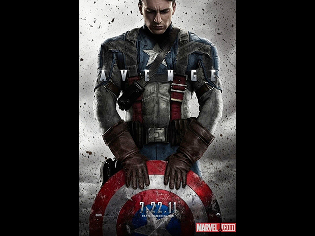 Pôster de 'Capitão América: o primeiro vingador' (Foto: Divulgação/Marvel)