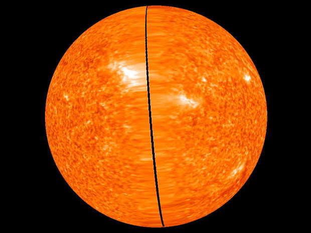 Imagens da superfície do Sol foram tomadas por duas sondas da Nasa (Foto: Nasa/Divulgação)