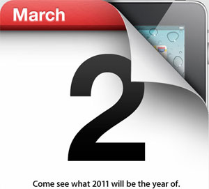Convite para apresentação de novo iPad, no dia 2 de março (Foto: Divulgação)