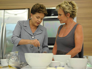 Dilma e Ana Maria Braga (Foto: TV Globo / Renato Rocha Miranda)