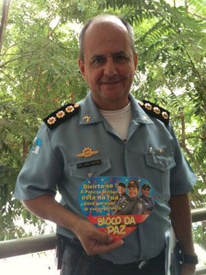 policiais militares vão participar da operação de  carnaval no RJ (Foto: Thamine Leta/G1)