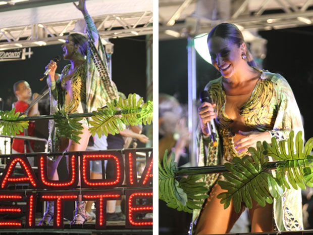 Claudia Leitte começa carnaval em Salvador (Foto: Edgar de Souza/G1)