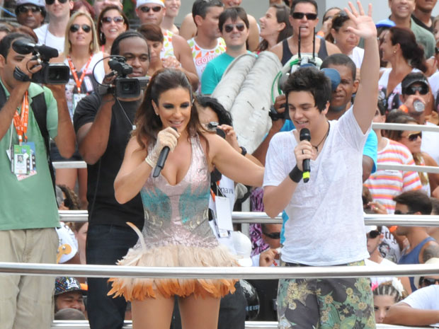 Ivete cantou com Luan Santana em Salvador (Foto: Eduardo Freire/G1)