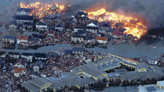 Terremoto no Japão causou uma série de incêndios