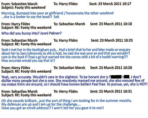 Britânicos trocam e-mails maldosos sobre ex-namorada e vira hit na web (Foto: Reprodução)