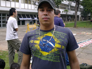 Leandro Salvati, do Núcleo de Consciência Negra da USP (Foto: Fernanda Nogueira/G1)