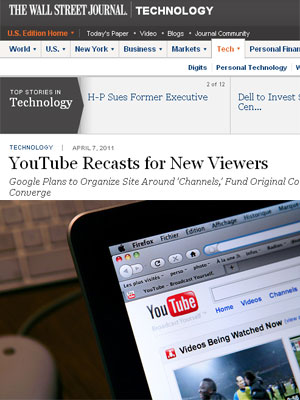 Wall Street Journal publicou matéria sobre o YouTube nesta quinta (7) (Foto: Reprodução)