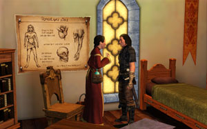 Jogador deve controlar um rei e heróis em 'The Sims Medieval' (Foto: Divulgação)