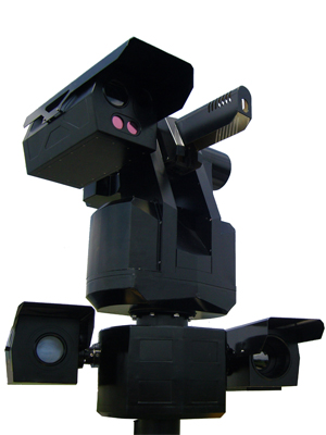 Arma pode ser acoplada à câmera SGR-1 (Foto: Divulgação/Samsung Techwin)