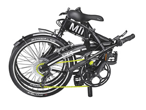 Mini Folding Bike é solução para poluiçao e trânsito, de acordo com a marca (Foto: Divulgação)