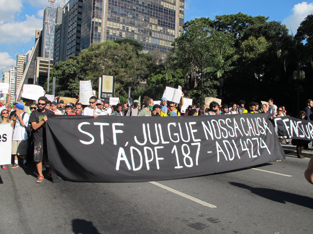 marcha maconha paulista (Foto: Letícia Macedo/G1)