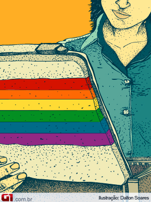 ilustração kit homofobia (Foto: Editoria de Arte/G1)