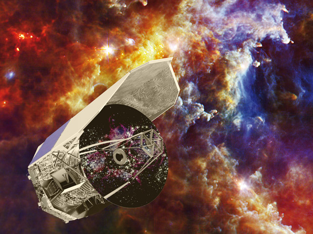 Telescópio espacial Herschel é um exemplo de instrumento que precisa de suprimento constante de energia. (Foto: C. Carreau / ESA)