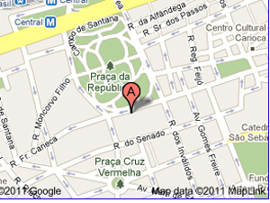 Mapa QG bombeiros Rio (Foto: Reprodução)