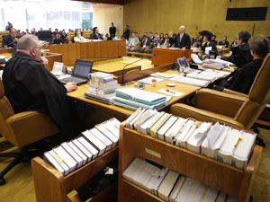 No Supremo, advogado da República da Itália defende extradição de Battisti (Foto: Carlos Humberto/SCO/STF)