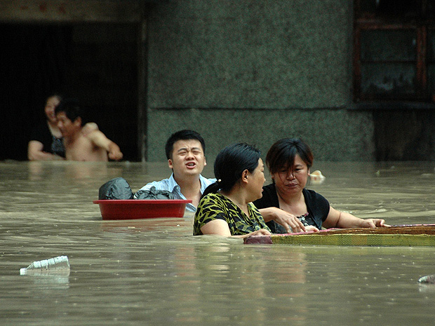 China enchente 2 (Foto: AP)