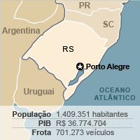 Mapa Porto Alegre Copa (Foto: Arte/G1)