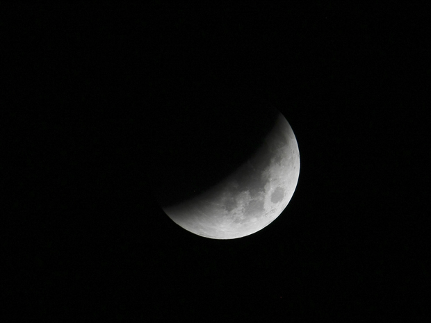 Eclipse da Lua nas Filipinas (Foto: AP)