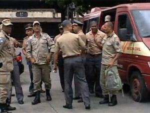 Bombeiros compareceram à Auditoria Militar nesta quarta (15) (Foto: Reprodução/TV Globo)