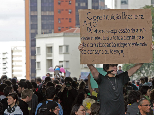 Marcha da Liberdade foi realizada em São Paulo uma semana depois de a polícia reprimir protesto na capital paulista (Foto: Ayrton Vignola/Agência Estado)