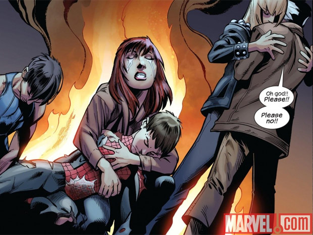 No último número de 'Ultimate Comics Spider Man', Peter Parker é morto por inimigo (Foto: Divulgação/Marvel)