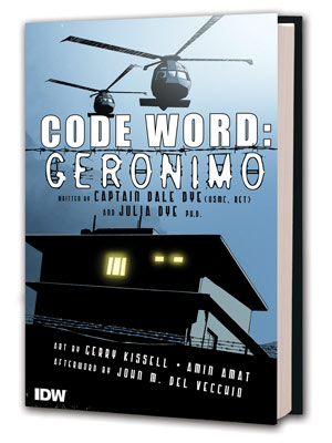 Capa da HQ 'Code word: Geronimo', que vai narrar captura e morte de Osama bin Laden (Foto: AP)