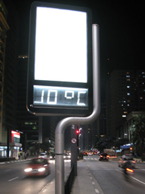 frio em São Paulo (Foto: Carlos Giffoni/G1)