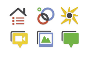 Ícones do Google+, a rede social do Google (Foto: Divulgação)