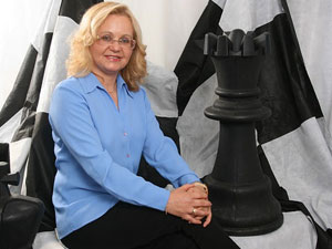 A professora Janice Corrêa Prestes desenvolveu projeto para o uso do xadrez como forma e combate ao bullying (Foto: Arquivo pessoal)