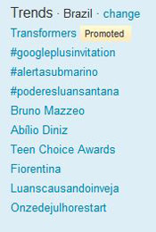 Trending Topics no Brasil às 17h27 (Foto: Reprodução)