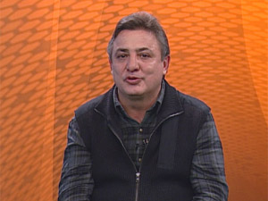 Zezé Perrella durante gravação de programa na TV Globo Minas (Foto: Reprodução/Arquivo/TV Globo )